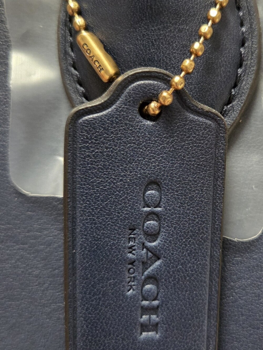 Coach Empire 34-Navy with Gold Hardware - Picture 5 of 10